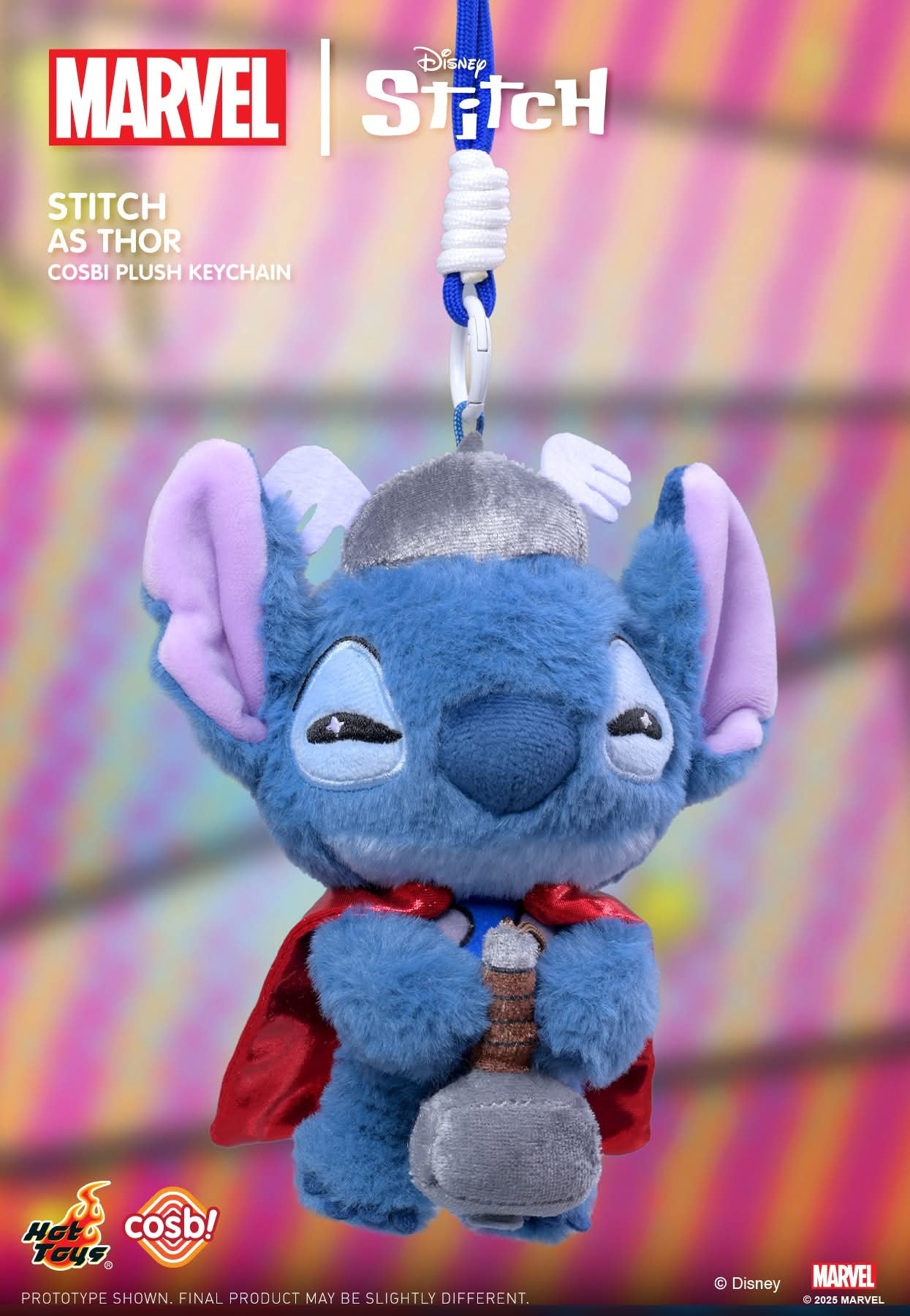 Hot Toys Marvel Stitch Cosbi Plush Keychain Collection Toys Pepper Joy