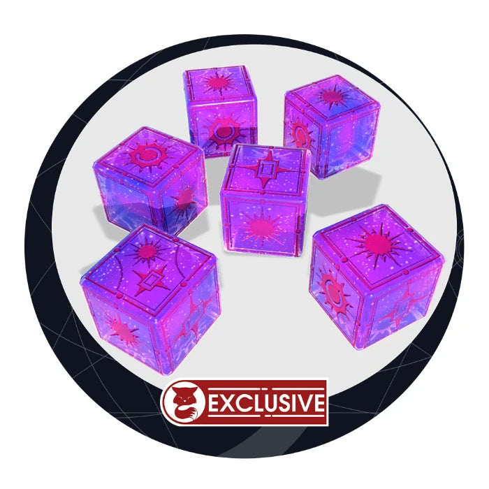 Last Light "Nebula" Sparkly Dice Dice Grey Fox Games