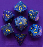 PREMIUM Engraved Gemstone Dice Dice FanRoll by Metallic Dice Games   