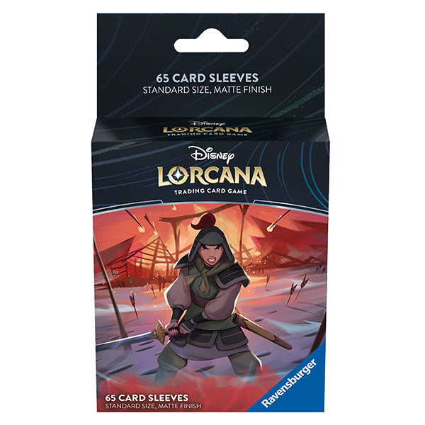 Disney Lorcana 65ct Sleeves: First Chapter & Rise of the Floodborn (5 options) Supplies Ravensburger DP RFB Mulan