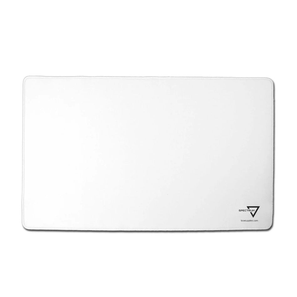 BCW Supplies Spectrum Stitched Playmat - White Supplies BCW