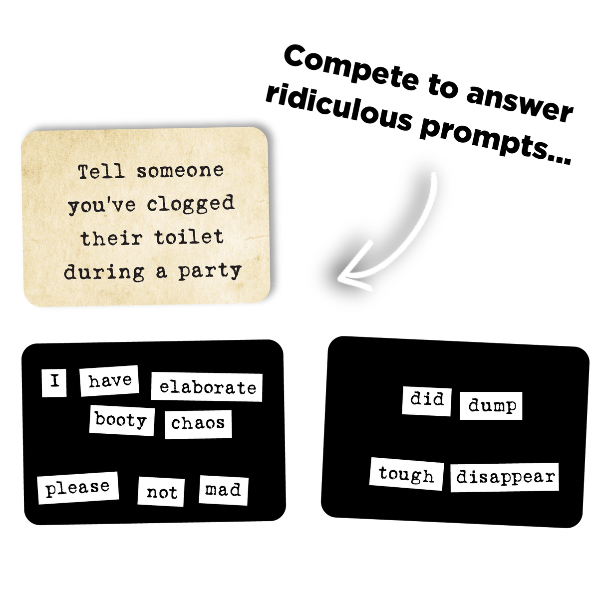 Ransom Notes: The Ridiculous Word Magnet Game Party Games Very Special Games