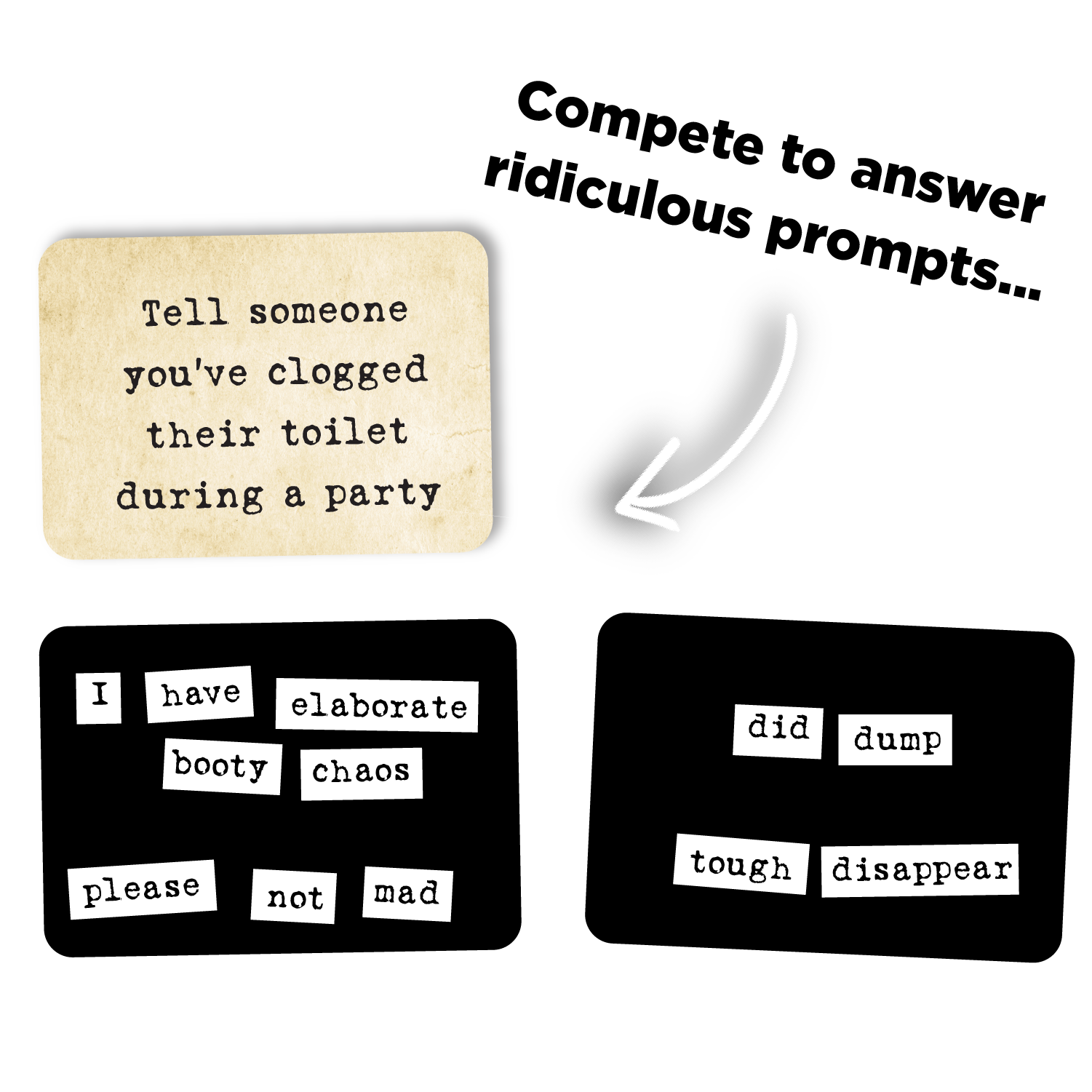 Ransom Notes: The Ridiculous Word Magnet Game Party Games Very Special Games
