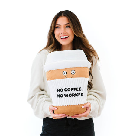 Punchkins Big Coffee Pillow Puffie Plushie Plushes Punchkins   