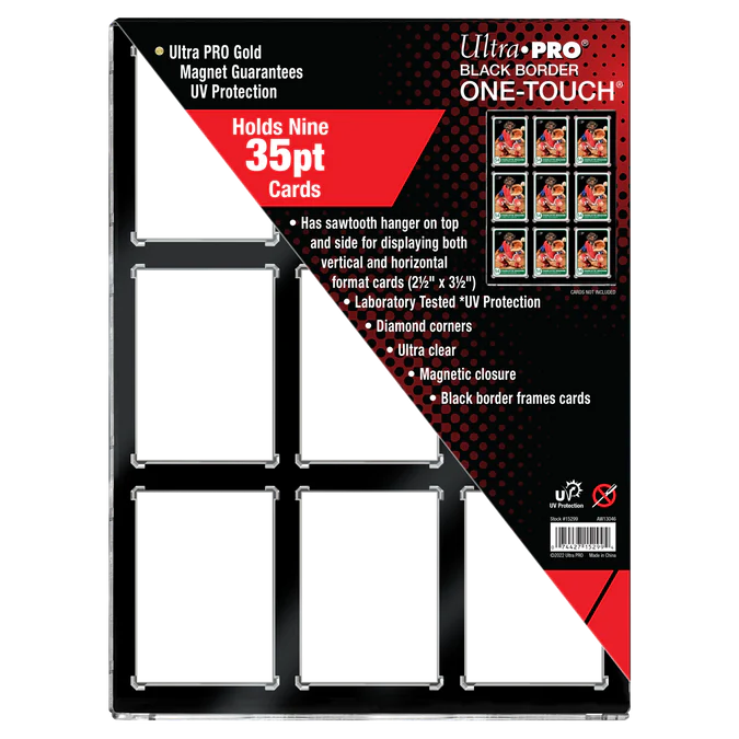 Ultra Pro One-Touch Black Border 35pt 9 Card Holder Supplies Ultra Pro