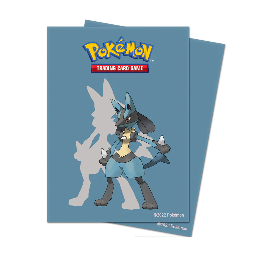 Pokemon Standard 65ct Deck Protector Sleeves: Lucario Supplies Ultra Pro