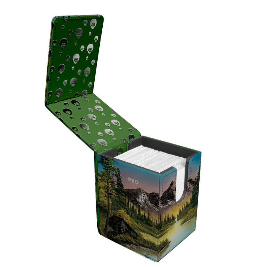 Bob Ross Mountain Retreat Alcove Flip Deck Box Supplies Ultra Pro
