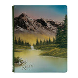 Bob Ross Mountain Retreat 9-Pocket Premium Zippered Pro Binder Supplies Ultra Pro