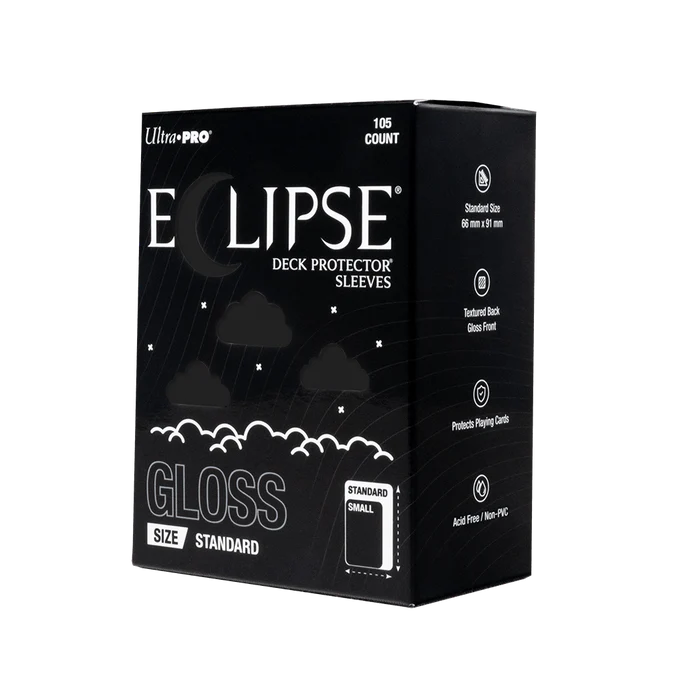 Eclipse Sleeves: Standard Gloss Deck Protectors Supplies Ultra Pro Eclipse DP GLS BLK