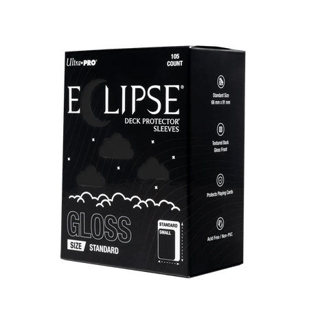 Eclipse Sleeves: Standard Gloss Deck Protectors Supplies Ultra Pro Eclipse DP GLS BLK