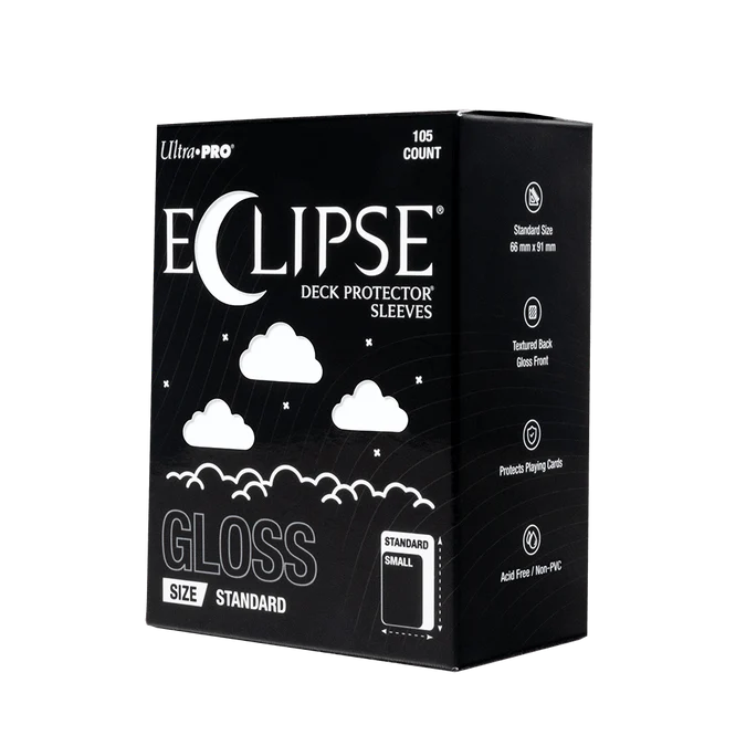 Eclipse Sleeves: Standard Gloss Deck Protectors Supplies Ultra Pro Eclipse DP GLS WHT