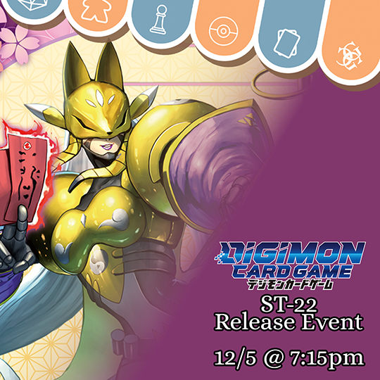 Digimon Amethyst Mandala [ST-22] Release Event I 12/5 @ 7:15pm Common Ground Games