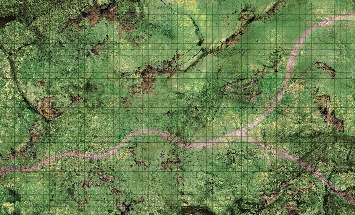 D&D Icons of the Realms: Bluffs Battle Mat RPG Maps WizKids
