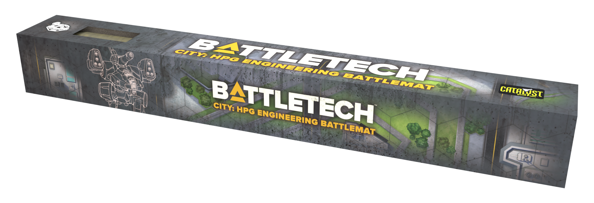 BattleTech BattleMat: City HPG Engineering RPG Maps Catalyst Game Labs