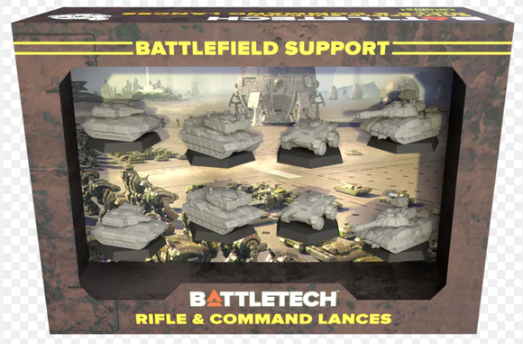 BattleTech Mercenaries ForcePack: Battlefield Support Rifle & Command Lances Miniatures Catalyst Game Labs