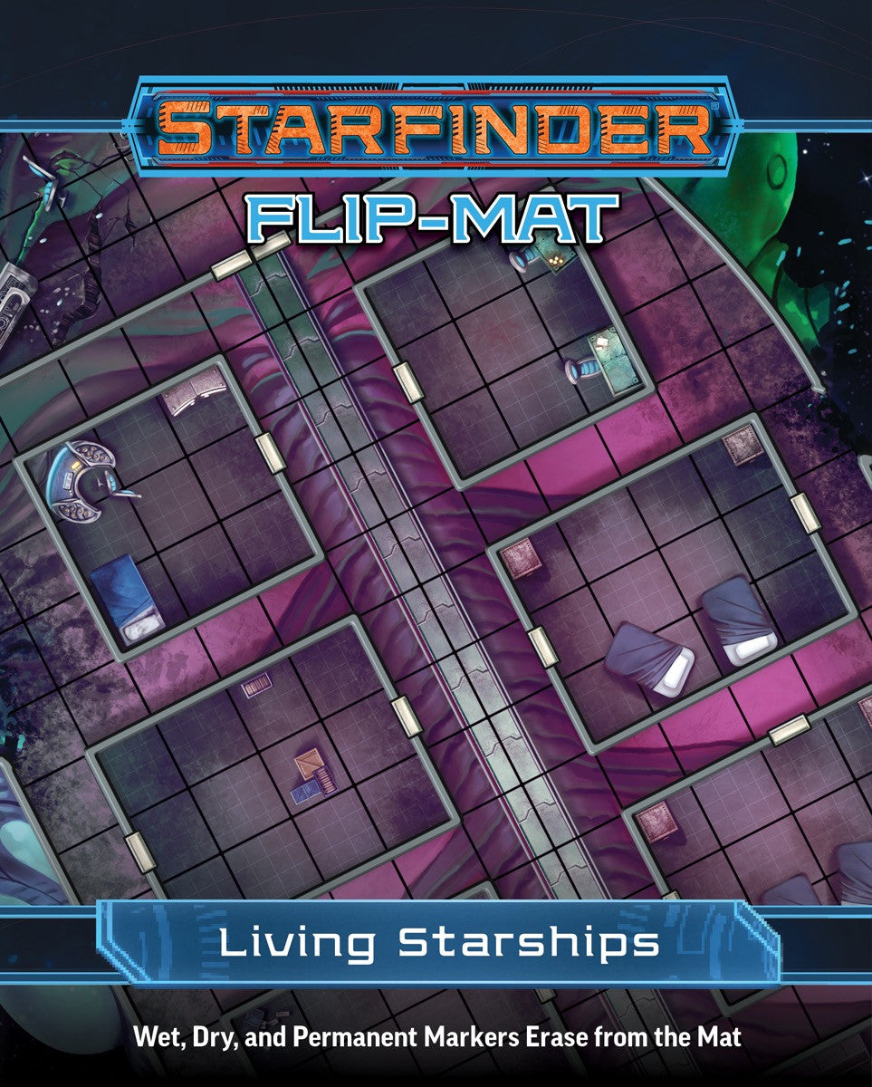 Starfinder Flip Mat: Living Starships RPG Maps Paizo   