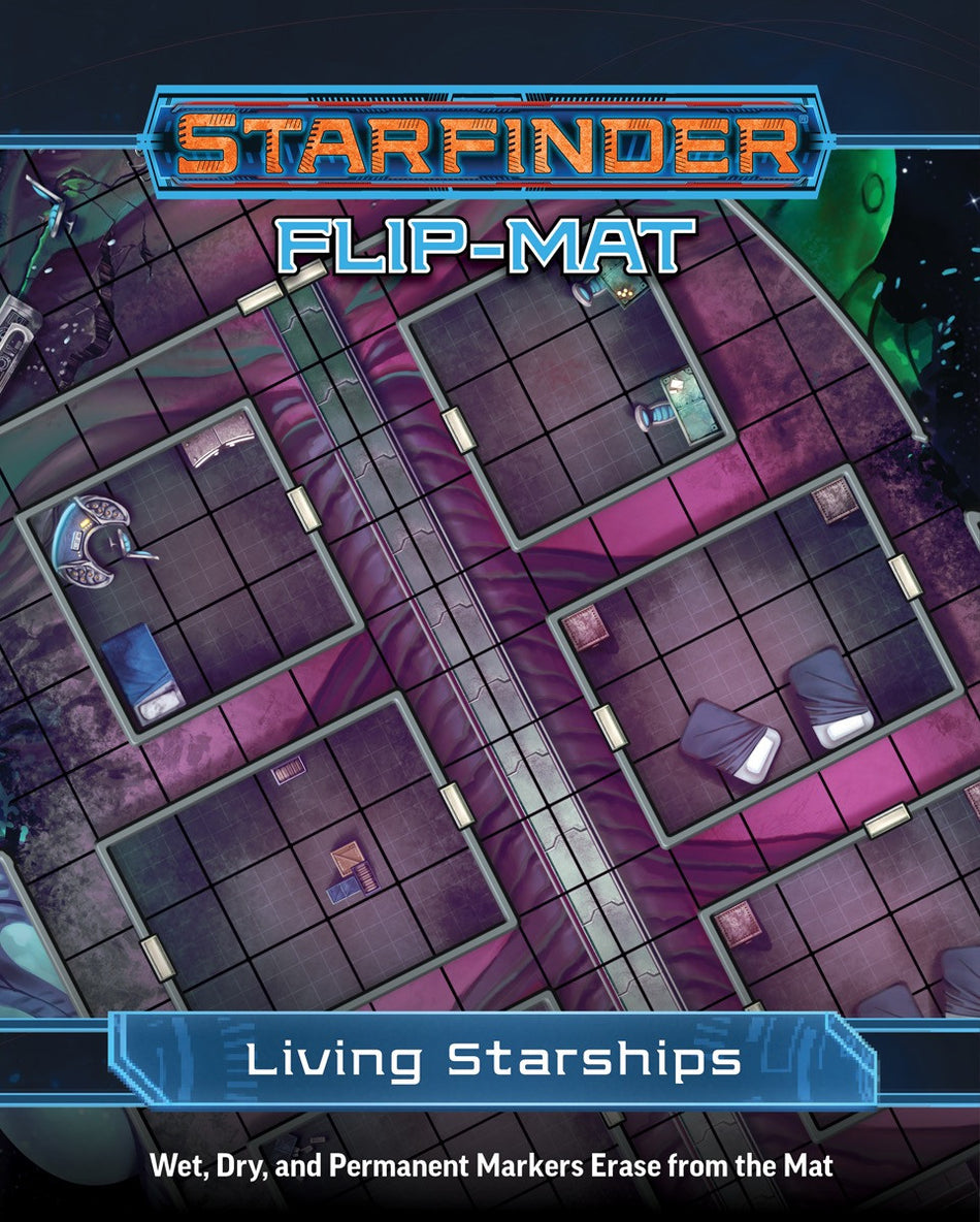 Starfinder Flip Mat: Living Starships RPG Maps Paizo   