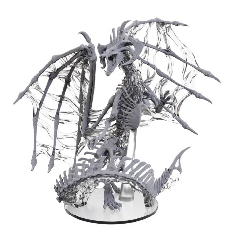 Dungeons & Dragons: Nolzur's Marvelous Unpainted Miniatures - Black Dracolich Boxed Miniature Miniatures WizKids