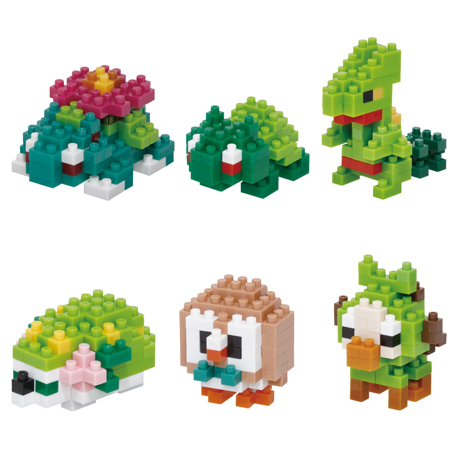 Nanoblock Pokemon Mininano Series Grass Set 1 Toys Bandai   