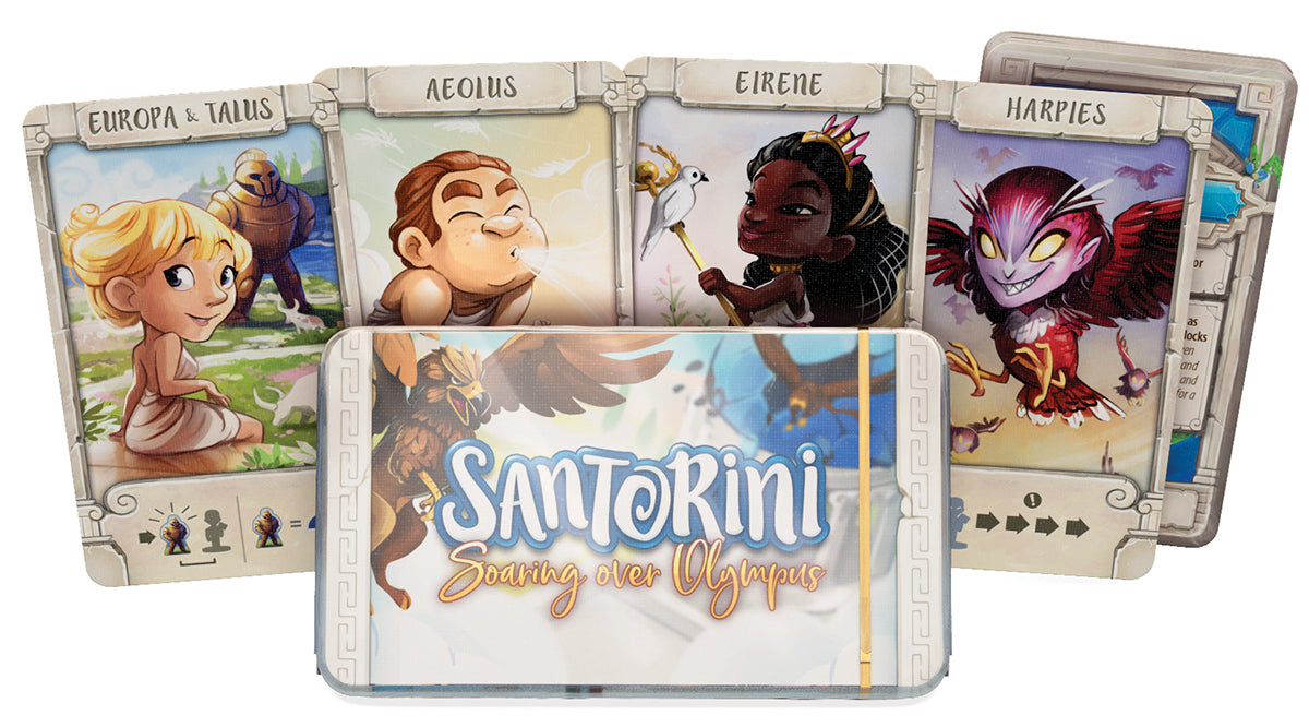 Santorini: Soaring over Mount Olympus God Pack Board Games Roxley Games