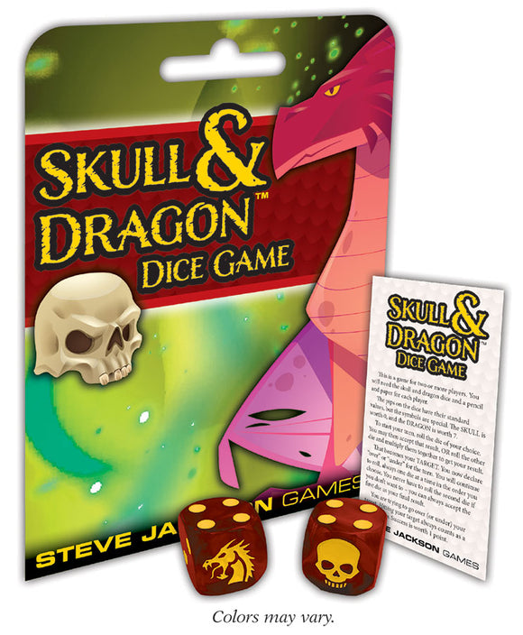 Skull & Dragon Dice Game Dice Steve Jackson Games   