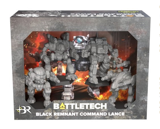 BattleTech Miniature ForcePack: Black Remnant Command Lance Miniatures Catalyst Game Labs