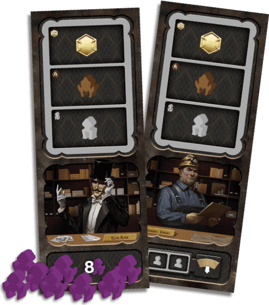 Barrage: Executive Officer A + Set of 8 Purple Machineries Expansion Pack Board Games CrowD Games
