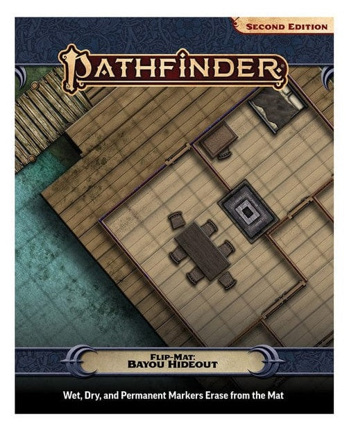 Pathfinder RPG: Flip-Mat - Bayou Hideout RPG Maps Paizo PF FlipMat Bayou Hideout