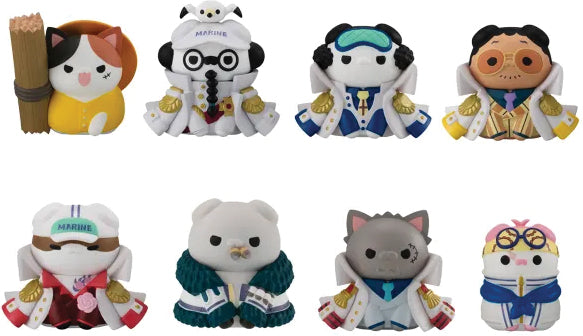 Megahouse Mega Cat Project One Piece, Nyan ver. Luffy vs Marines Figure Blind Box Toys Bandai