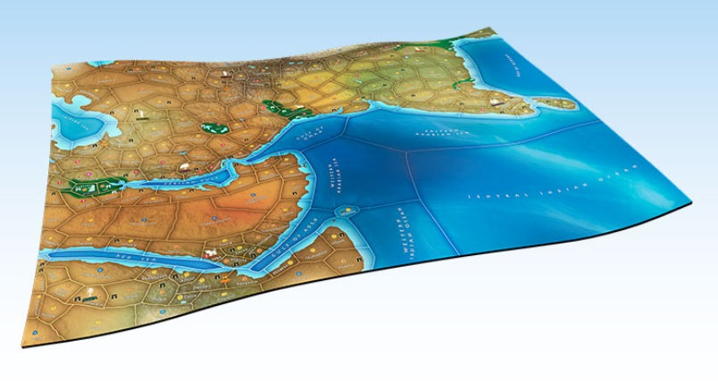 Mega Empires: The East Deluxe Game Mat Supplies Ares Games
