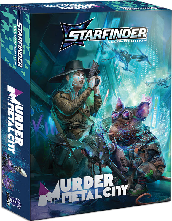 Starfinder RPG: Murder in Metal City Deluxe Adventure Boxed Set Role Playing Games Paizo