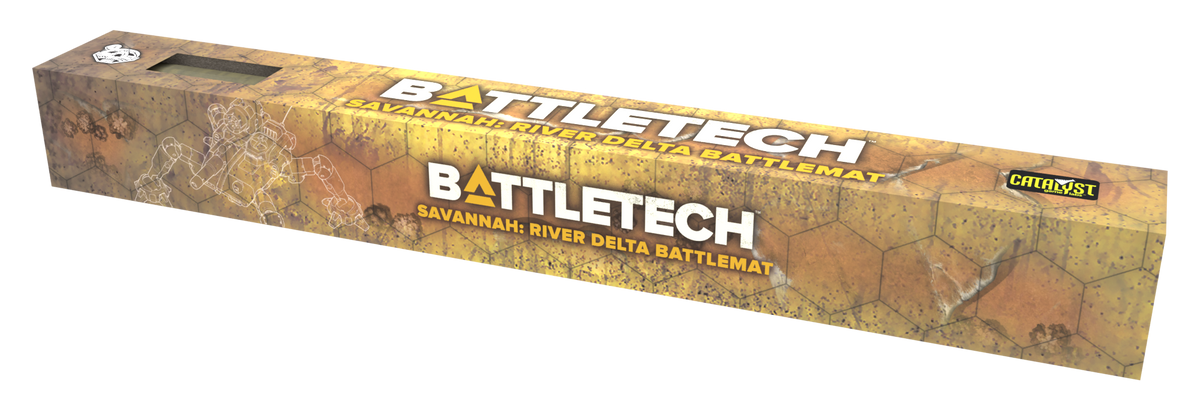BattleTech BattleMat: Savannah River Delta/City Ruins RPG Maps Catalyst Game Labs