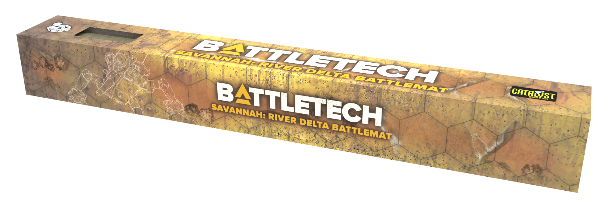 BattleTech BattleMat: Savannah River Delta/City Ruins RPG Maps Catalyst Game Labs