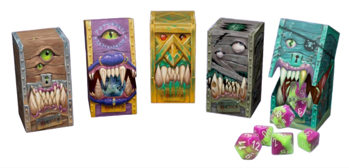 Hidden Wonders: Polyhedral 7-Die Set Brick Board Games Chessex
