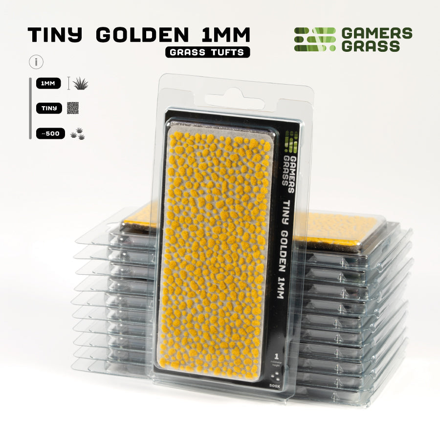 Gamers Grass: Tiny Golden 1mm Supplies Frontline Gaming FLG Tiny Golden 1mm
