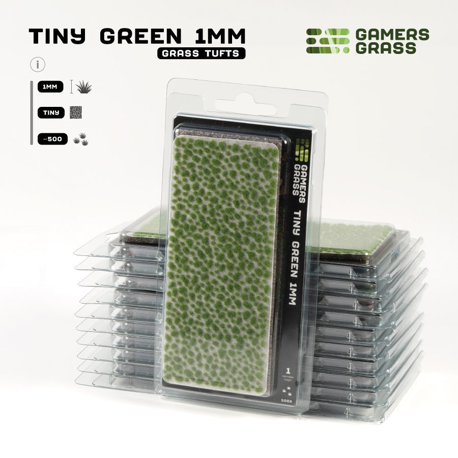 Gamers Grass: Tiny Green 1mm Supplies Frontline Gaming FLG Tiny Green 1mm