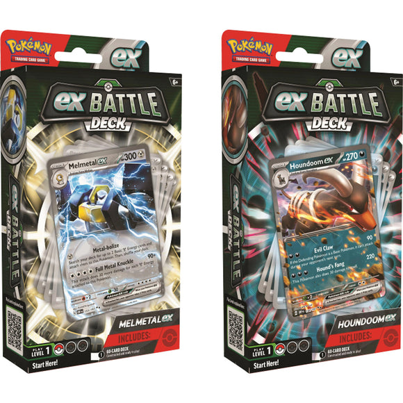 Pokemon TCG Battle Decks: Melmetal ex and Houndoom ex (2 options) Trading Card Games Pokemon USA   