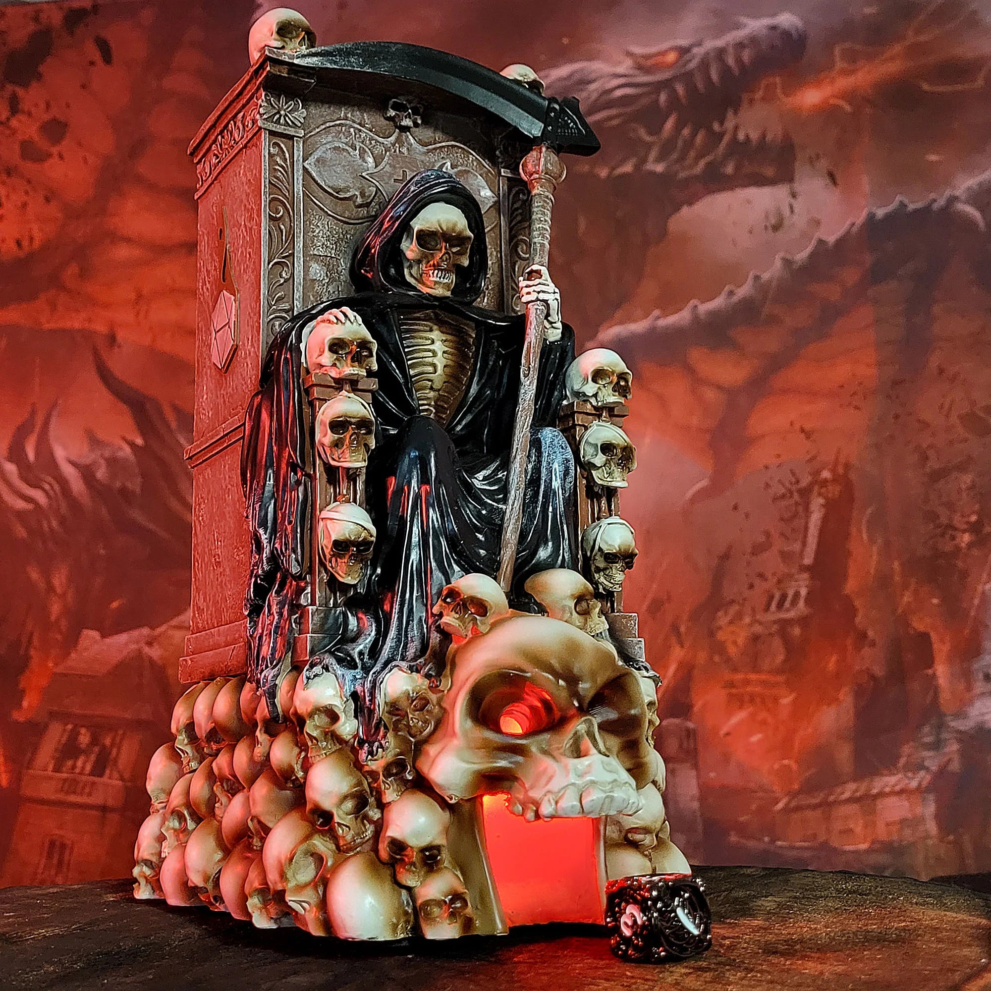 Forged Grim Bones Reaper Dice Tower Supplies Forged Dice Co