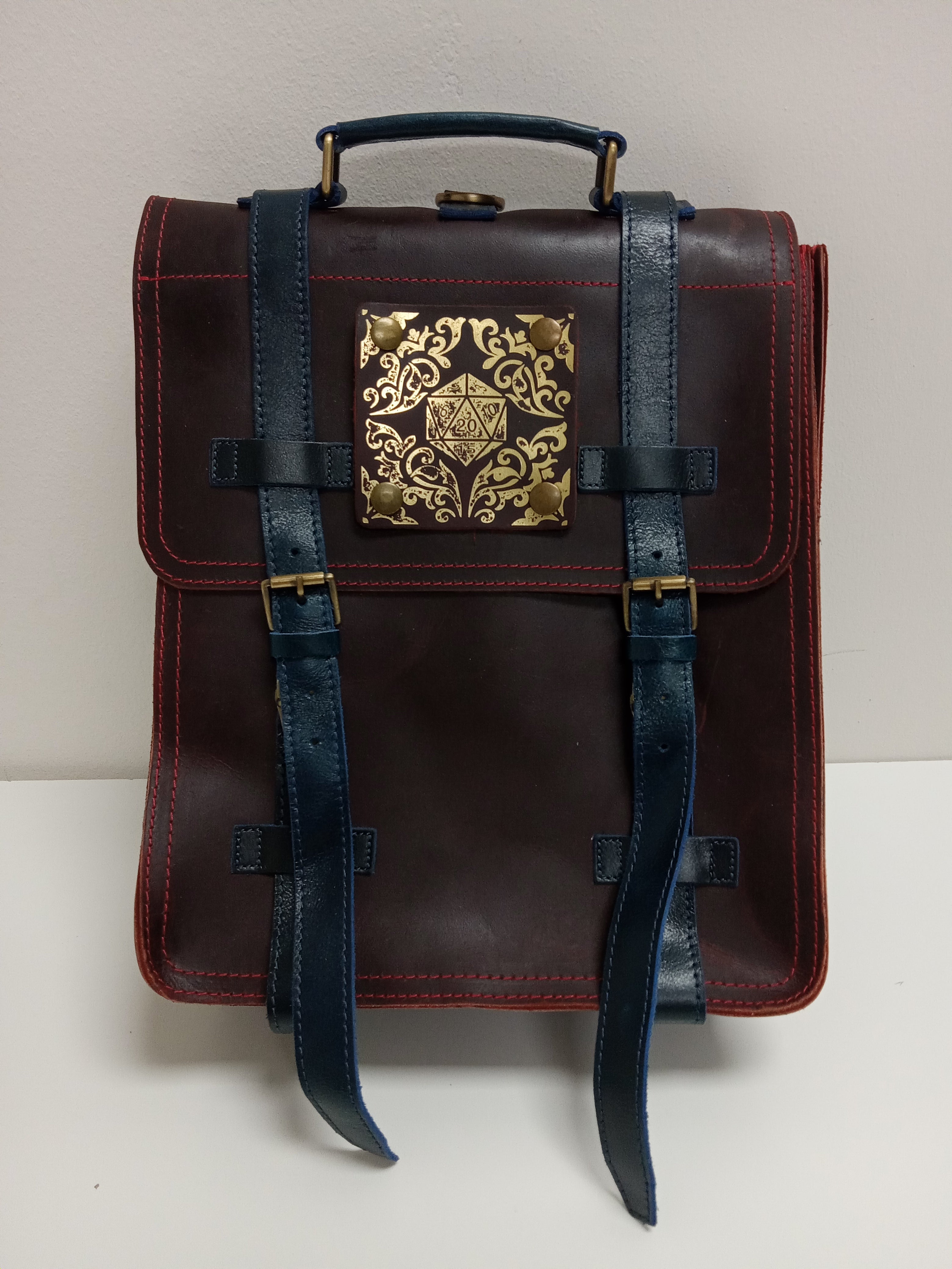 Grimbeard's Bag of the Abyss Buffalo Hide Gamer Backpack Clothing & Accessories Grimbeard Leather   