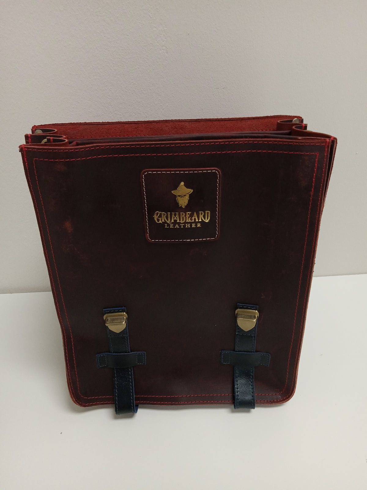 Grimbeard's Bag of the Abyss Buffalo Hide Gamer Backpack Clothing & Accessories Grimbeard Leather   