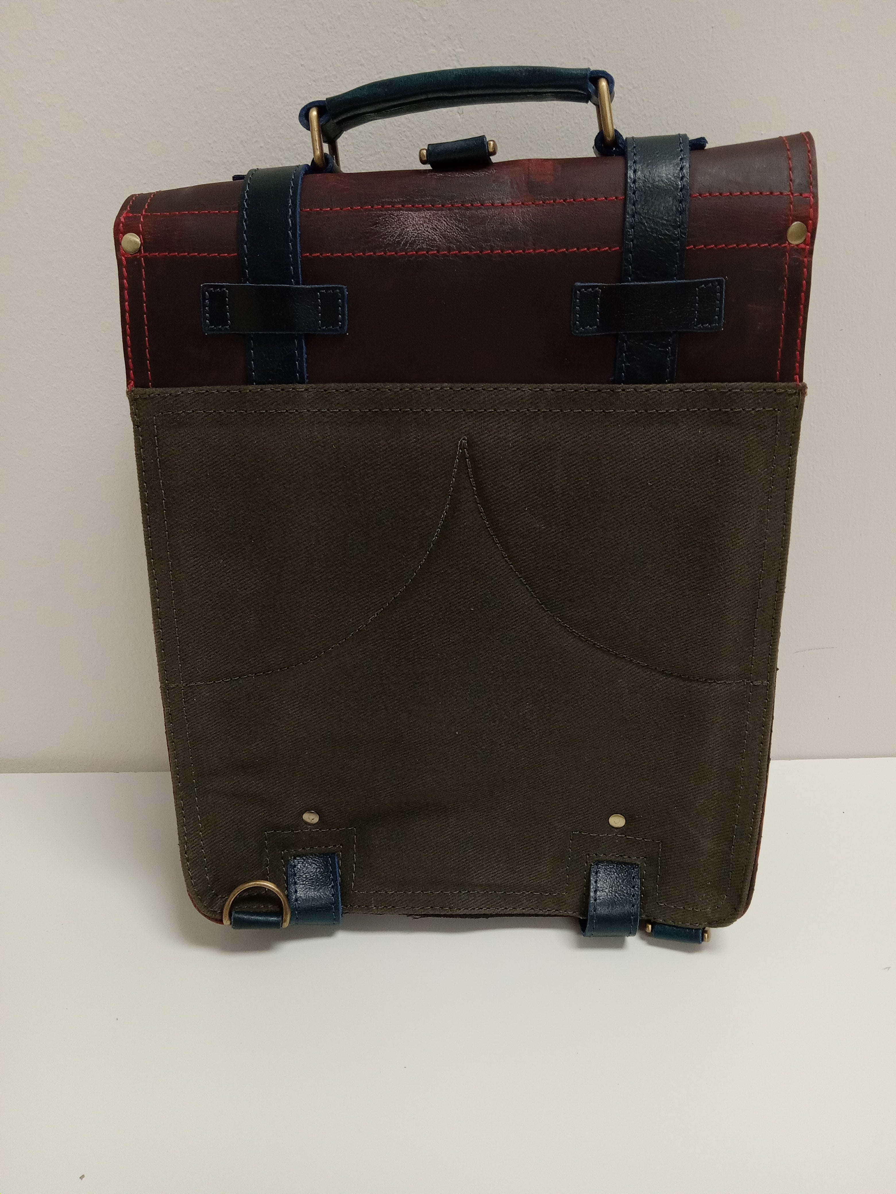 Grimbeard's Bag of the Abyss Buffalo Hide Gamer Backpack Clothing & Accessories Grimbeard Leather   