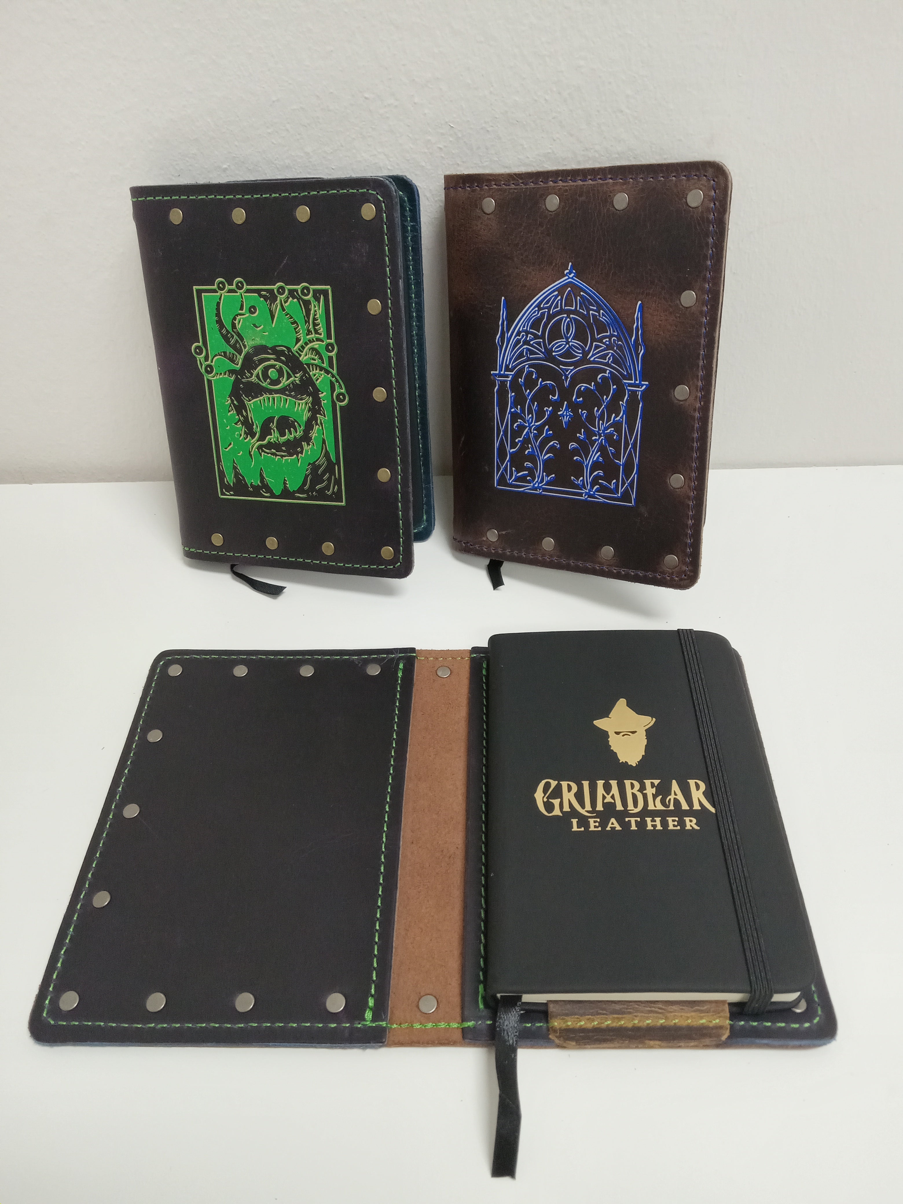 Grimbeard's Adventure Journal - Pocket A6 Role Playing Games Grimbeard Leather   