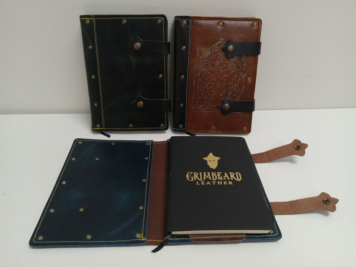 Grimbeard's Adventure Journal - Large A5 Role Playing Games Grimbeard Leather   
