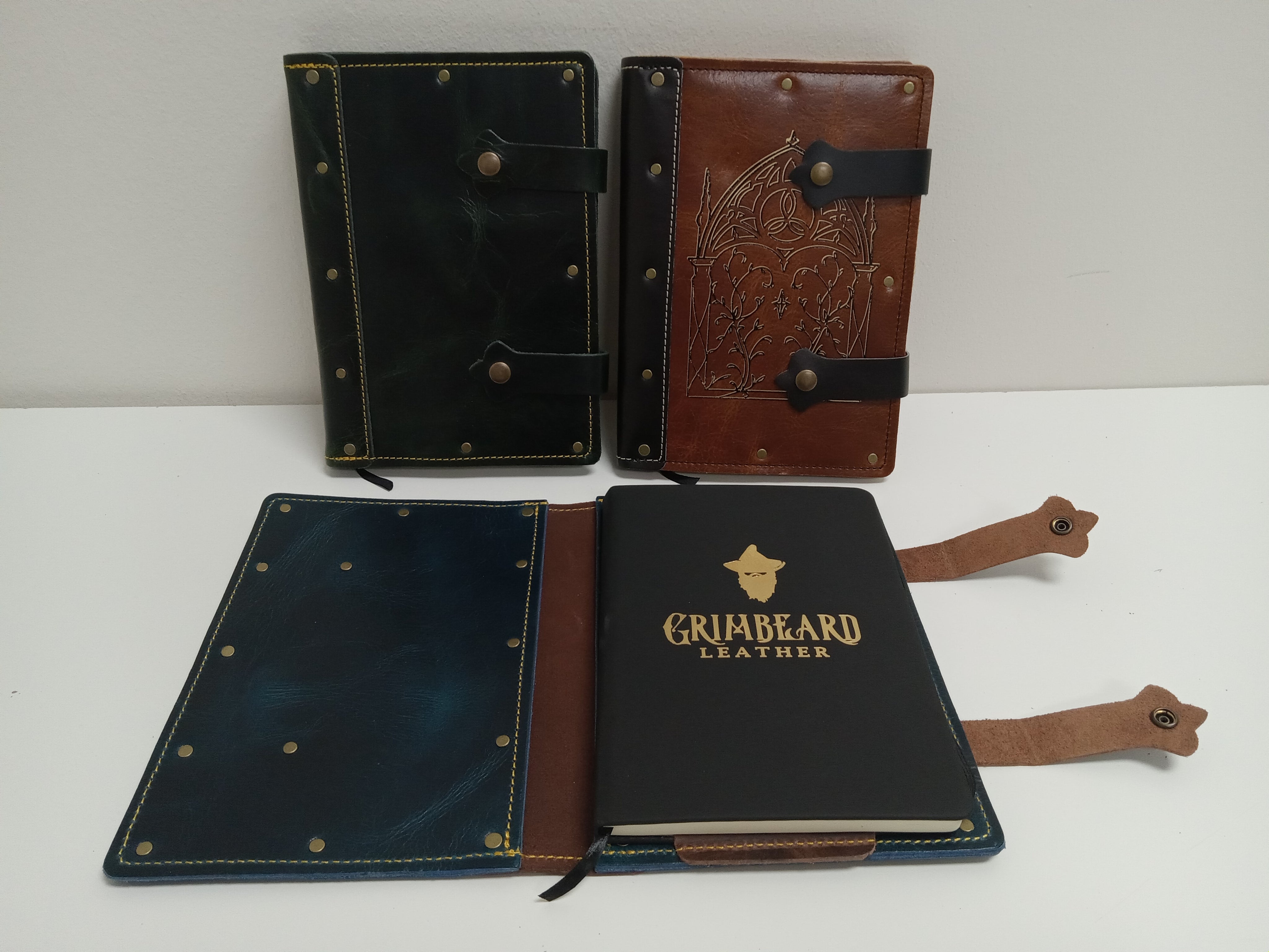 Grimbeard's Adventure Journal - Large A5 Role Playing Games Grimbeard Leather   