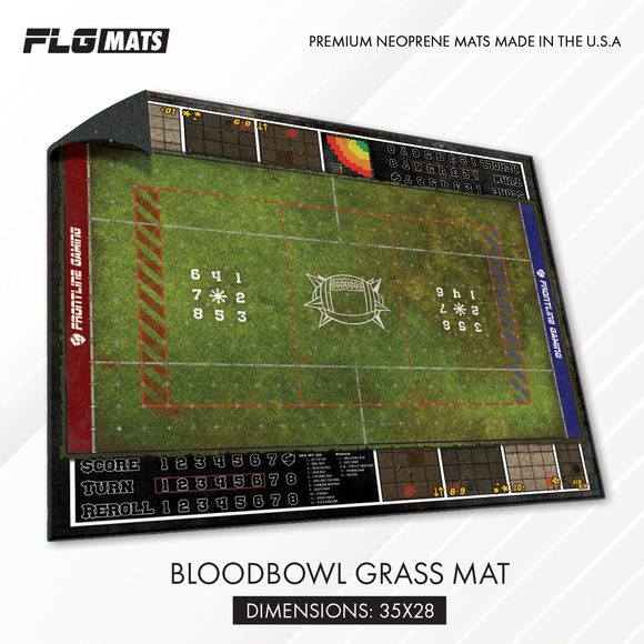 FLG Blood Bowl Grass Mat Supplies Frontline Gaming FLG Blood Bowl Grass Mat
