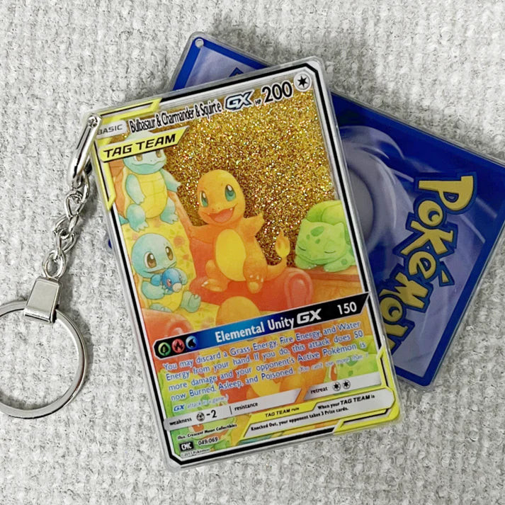 Keychain Monster TCG ART Keychains Keychain Monster Bulbusaur & Charmander & Squirtle