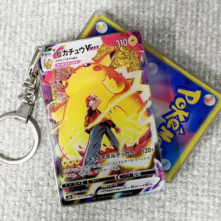 Keychain Monster TCG ART Keychains Keychain Monster 2022 Pikachu Vmax Lost Origins