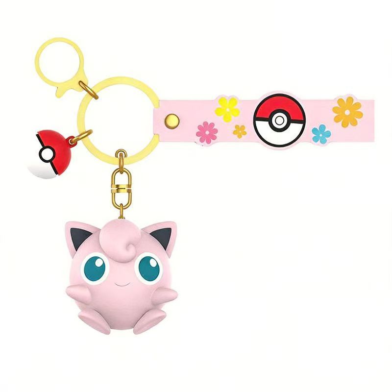 Pokémon Legendary Charm Keychain- Gengar & Mimikyu & Jigglypuff Toys Pepper Joy PKMN Keychain Jigglypuff