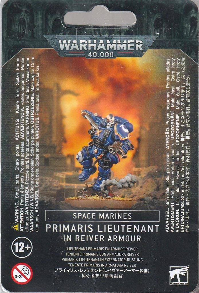 Warhammer 40K Space Marines: Primaris Lieutenant in Reiver Armour Miniatures Games Workshop   