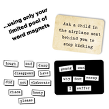 Ransom Notes: The Ridiculous Word Magnet Game Party Games Very Special Games